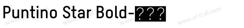 Puntino Star Bold字体转换